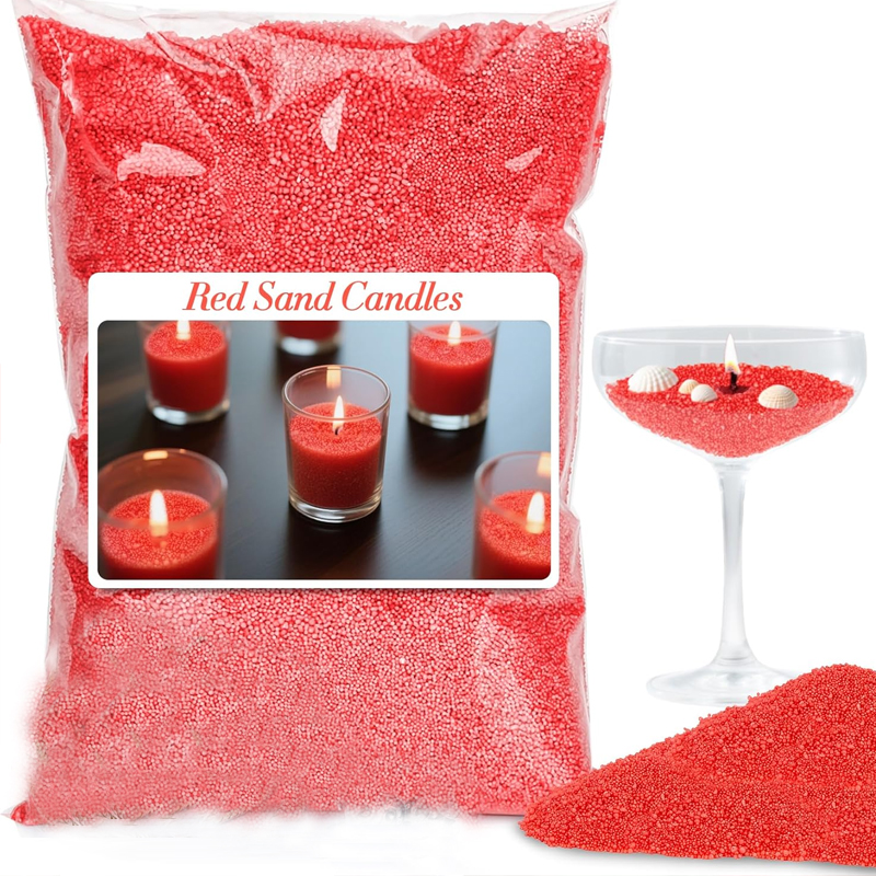 Candle Making Material - 100G Green White Red Sand Pearled