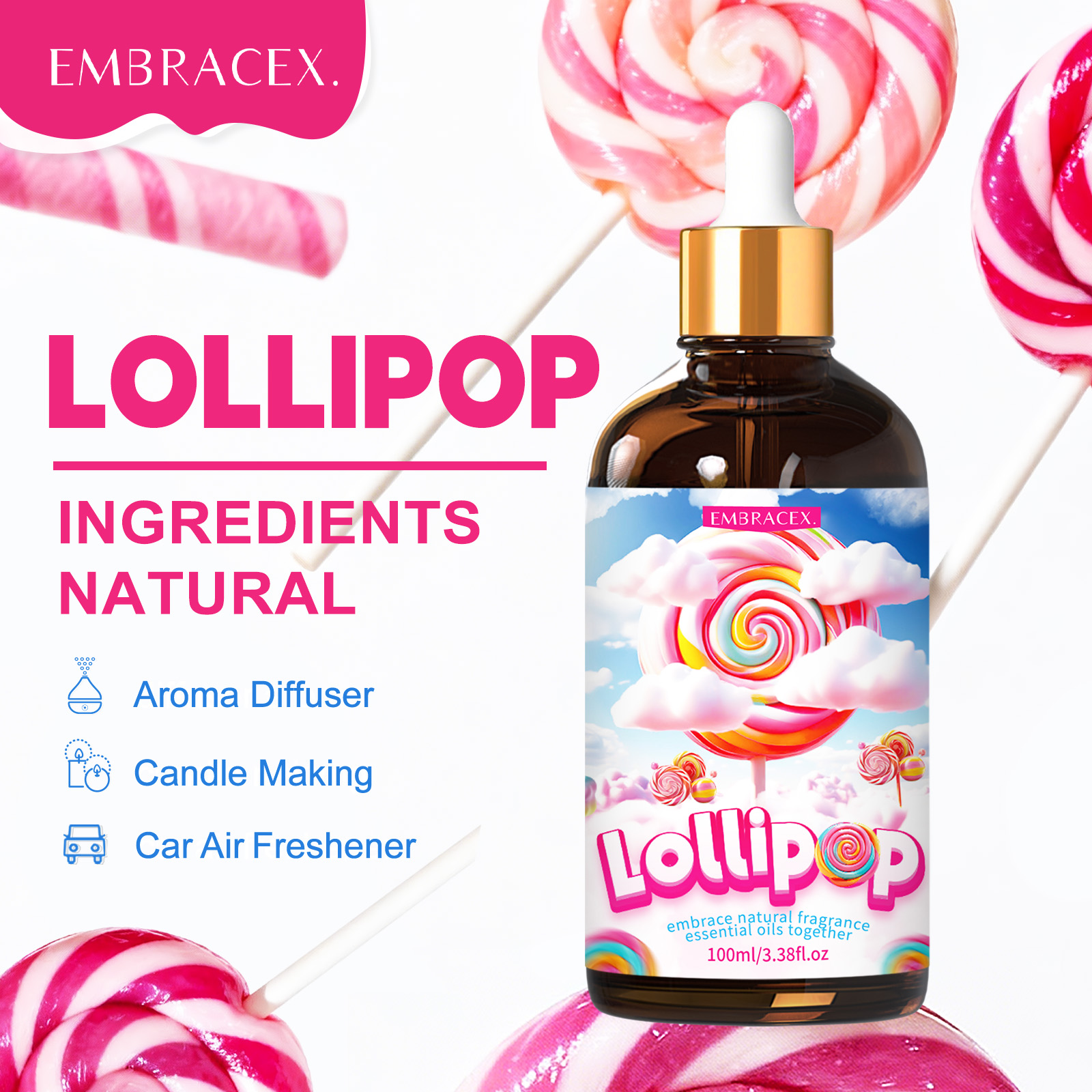 100ml Lollipop Essential Oil F - مراجعة Candle Making Oils وسعره
