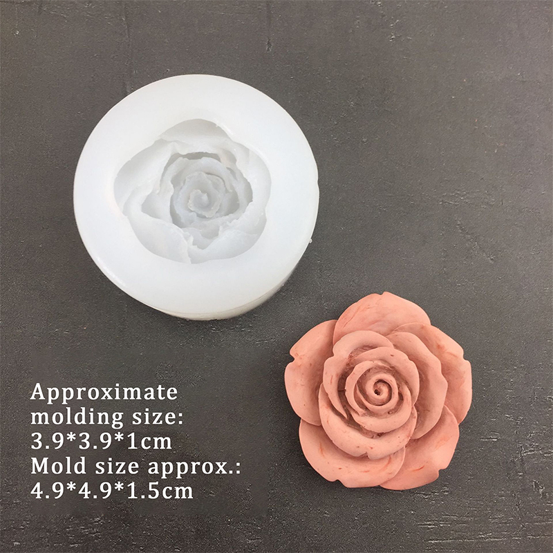 3D Rose Flower Shape Leaf Sili - مراجعة Candle Making Business وسعره