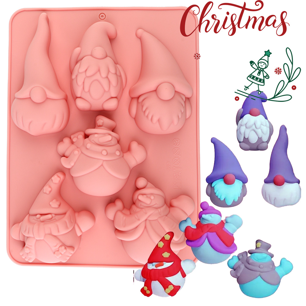 6-Cavity Christmas Gnome Cake  - مراجعة Candle Making Material وسعره