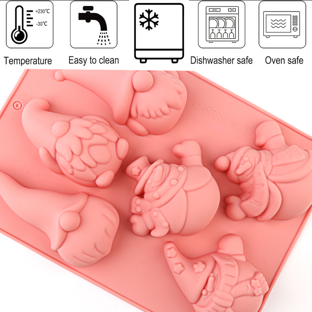 6-Cavity Christmas Gnome Cake  - مراجعة Candle Making Material وسعره