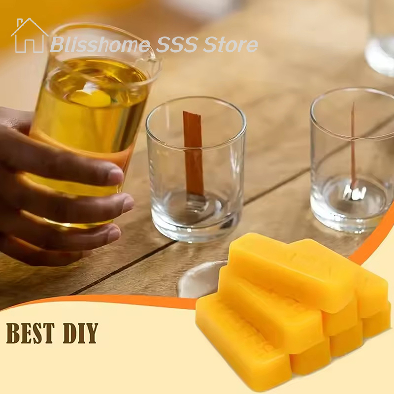 【S】4/8Pcs Pure Beeswax Blocks, - مراجعة Candle Making Material وسعره
