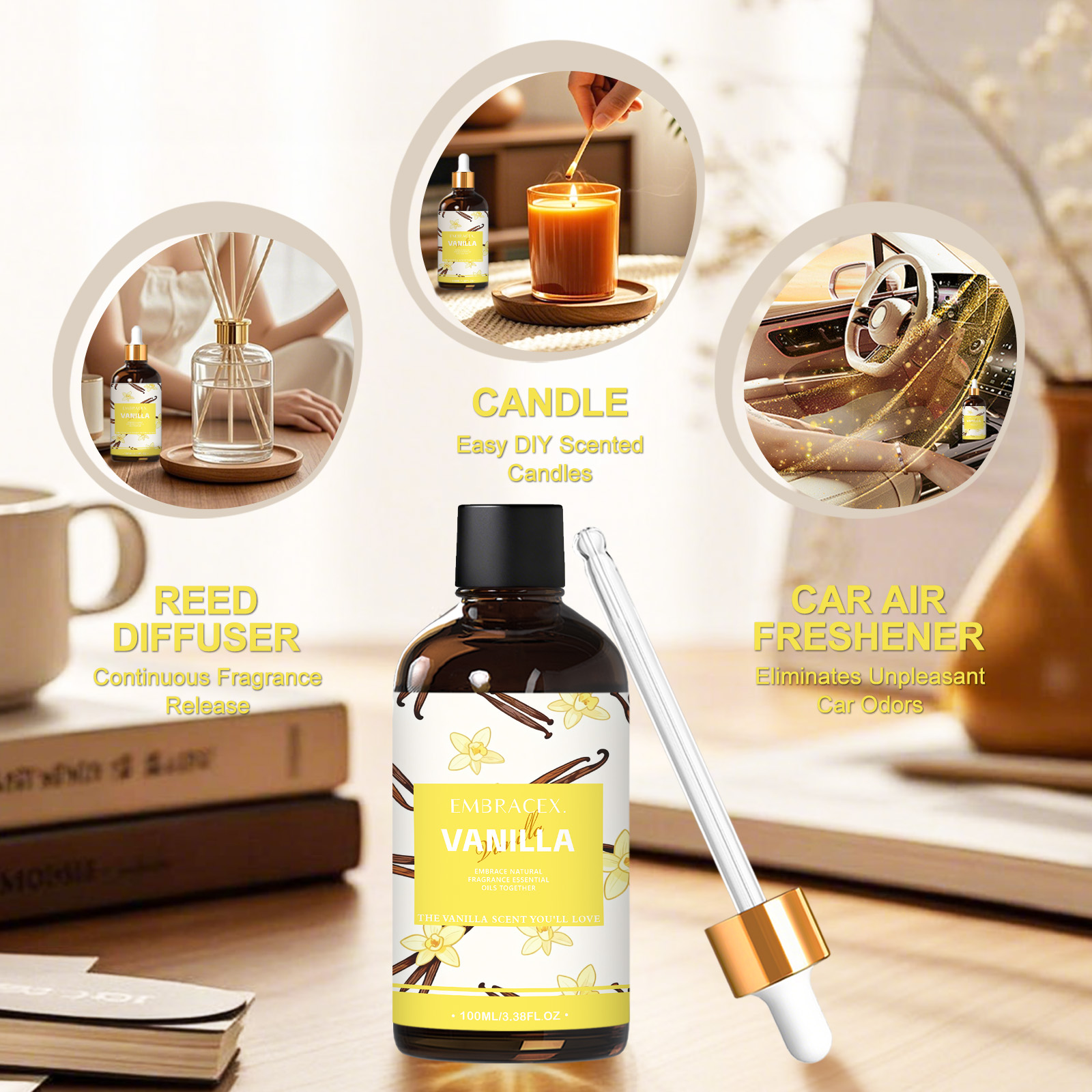 100ml Vanilla Essential Oil Bo - مراجعة Candle Making Oil Scents وسعره