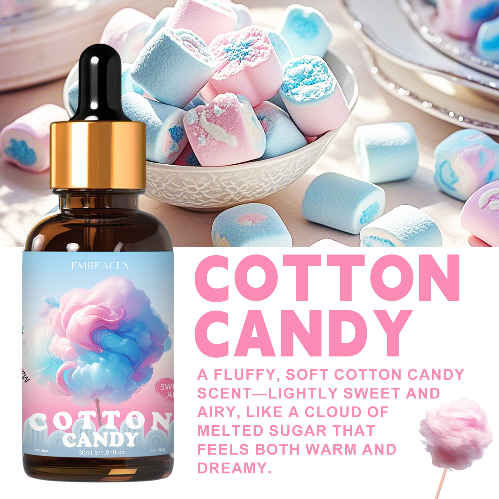 30ml Cotton Candy Essential Oi - مراجعة Candle Making Fragrance Oils وسعره