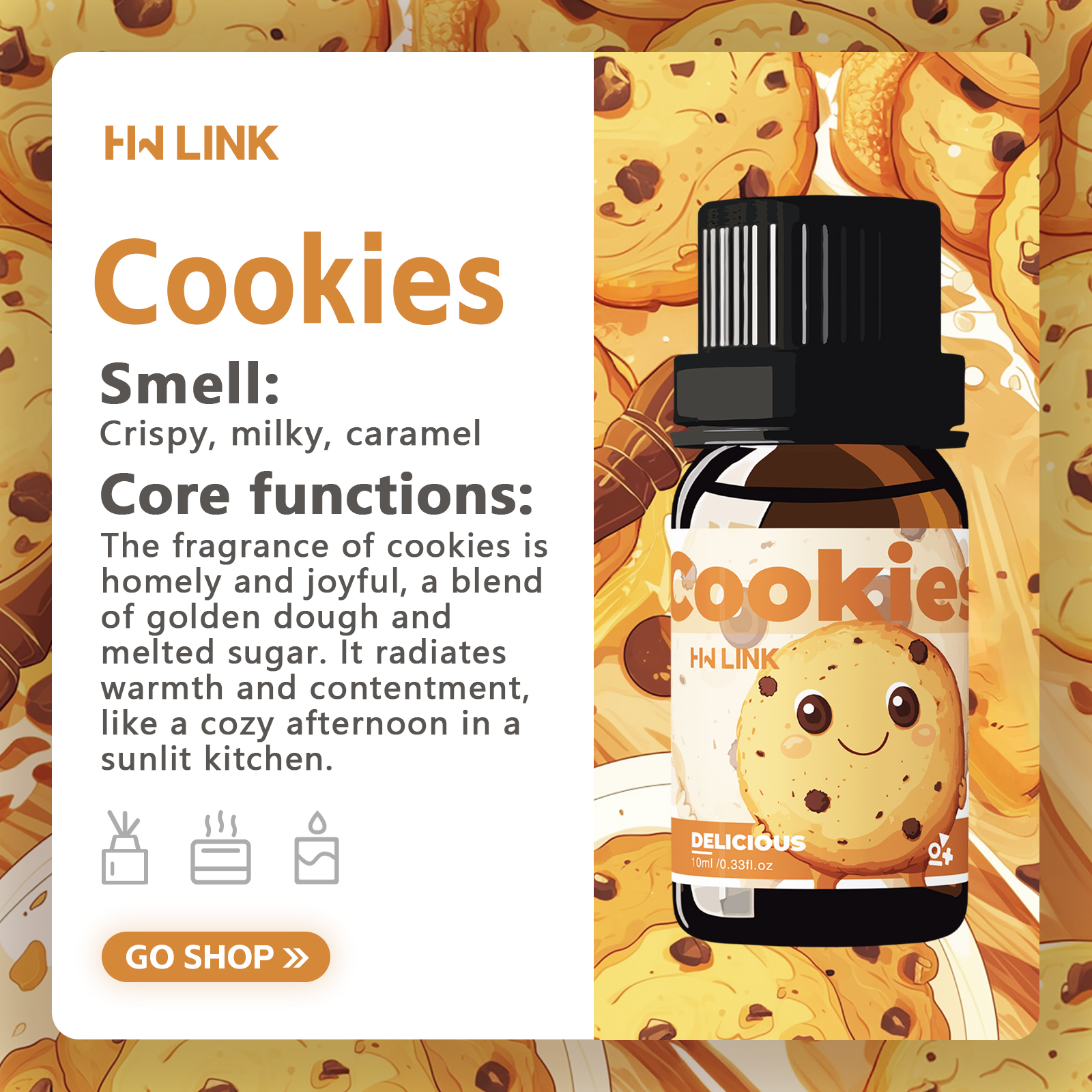 10ml Cookies Essential Oils Pe - مراجعة Candle Making Oils وسعره