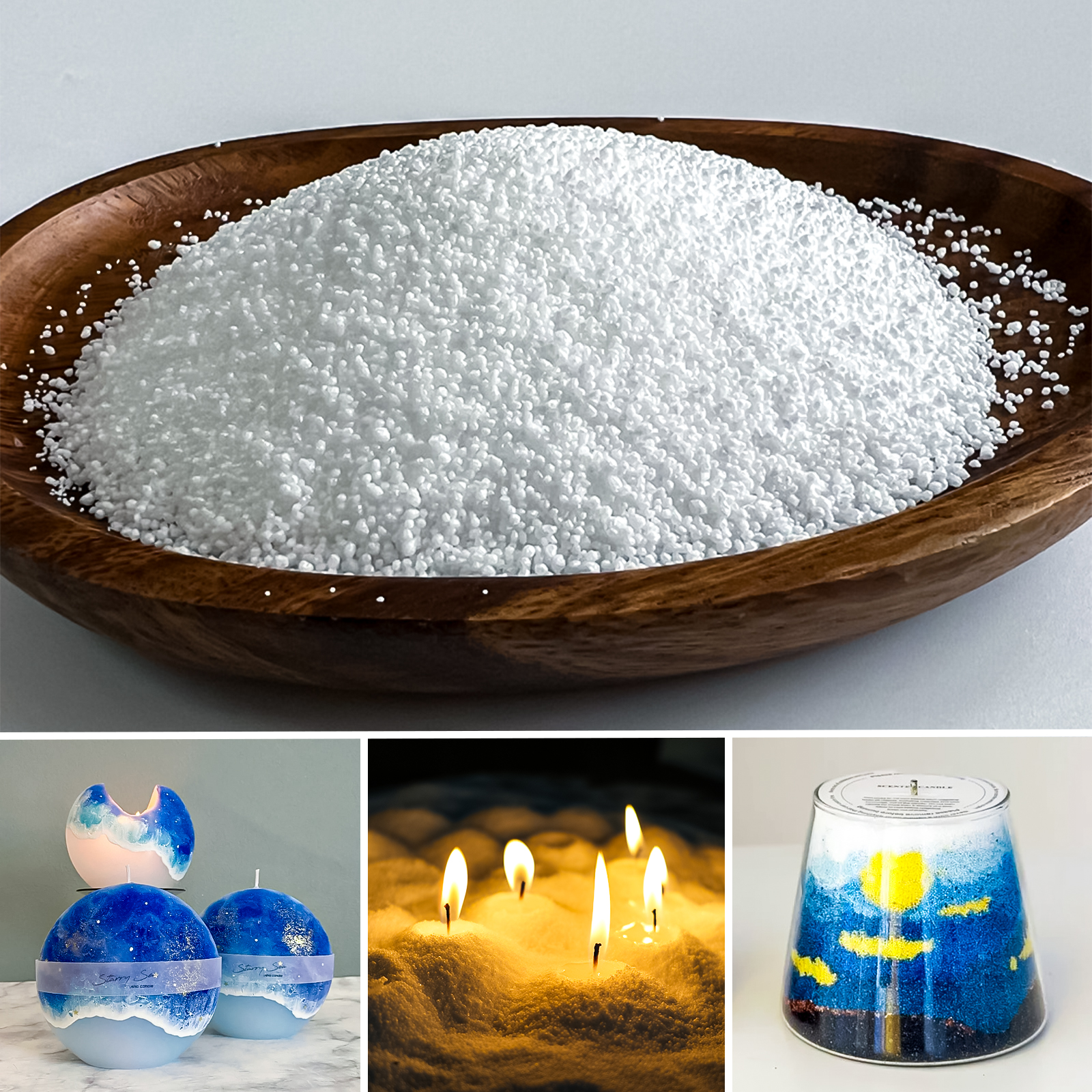 500g-1kg Sand Wax Ice Flower W - مراجعة Candle Making Material وسعره