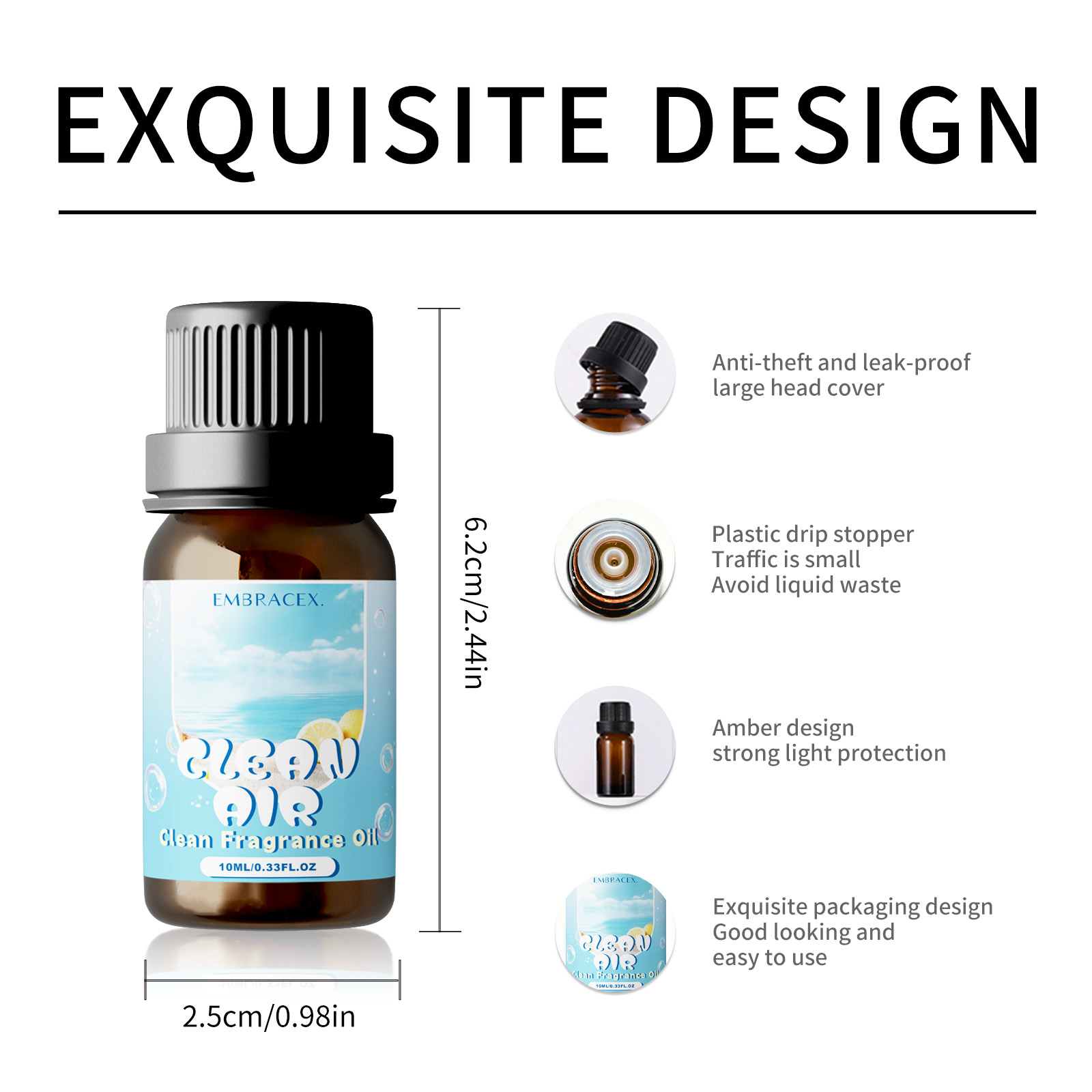10ml Clean Air Essential Oil L - مراجعة Candle Making Oils وسعره