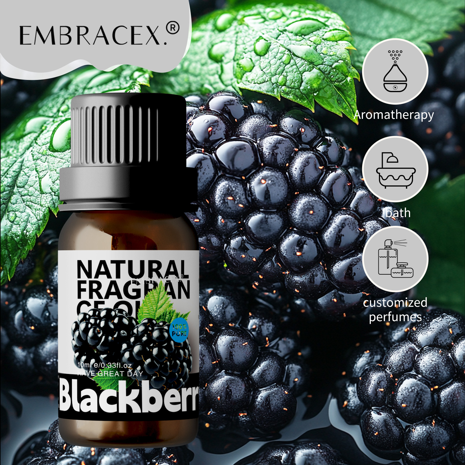 10ml Blackberry Essential Oils - مراجعة Candle Making Oils وسعره
