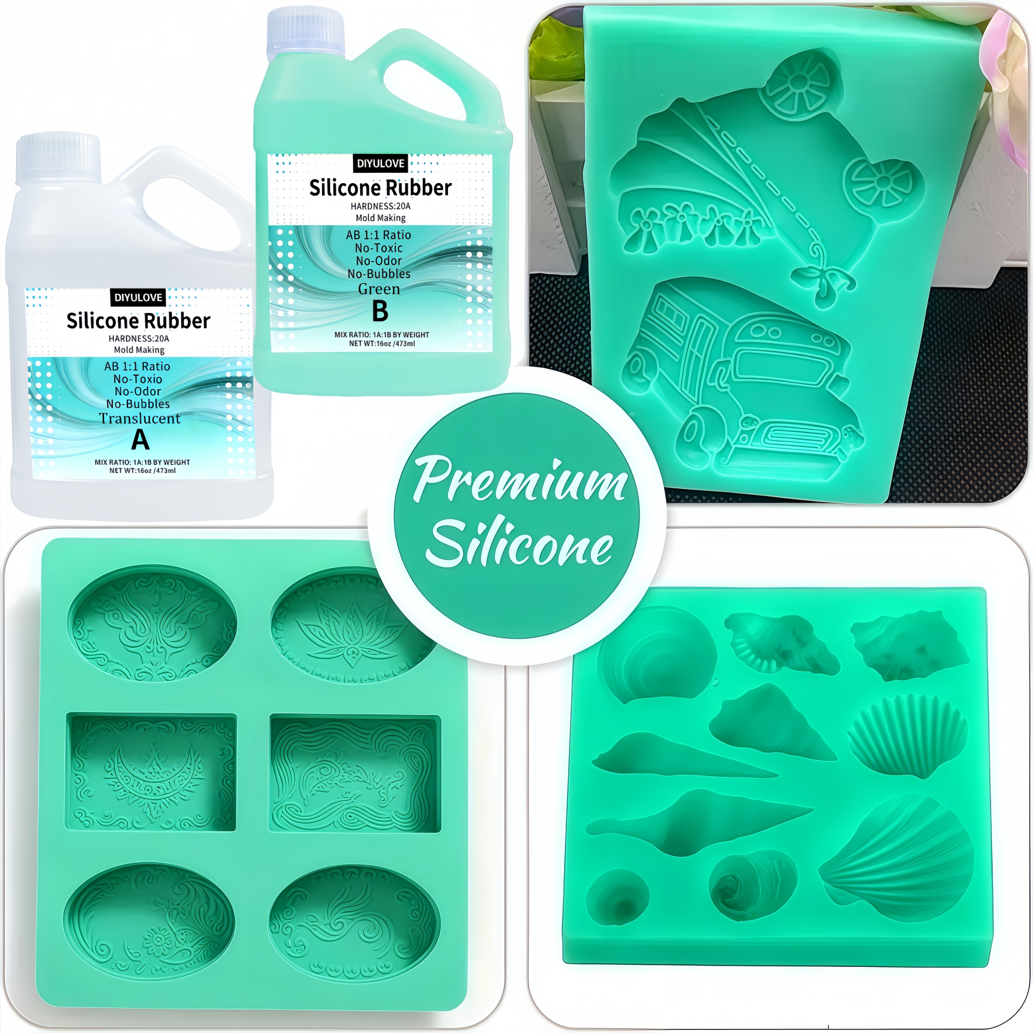Super Elastic 15A Liquid Silic - مراجعة Candle Making Kit وسعره
