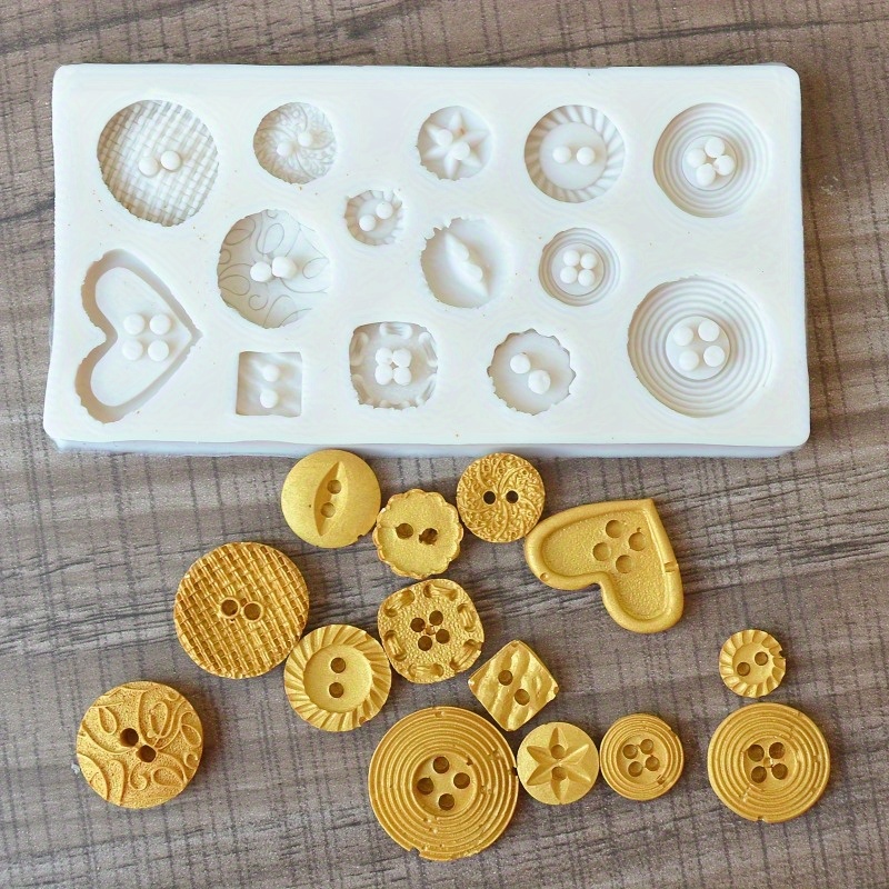 Buttons Shape Silicone Mold Si - مراجعة Candle Making Business وسعره
