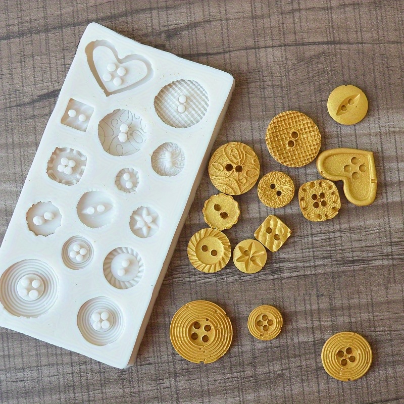 Buttons Shape Silicone Mold Si - مراجعة Candle Making Business وسعره