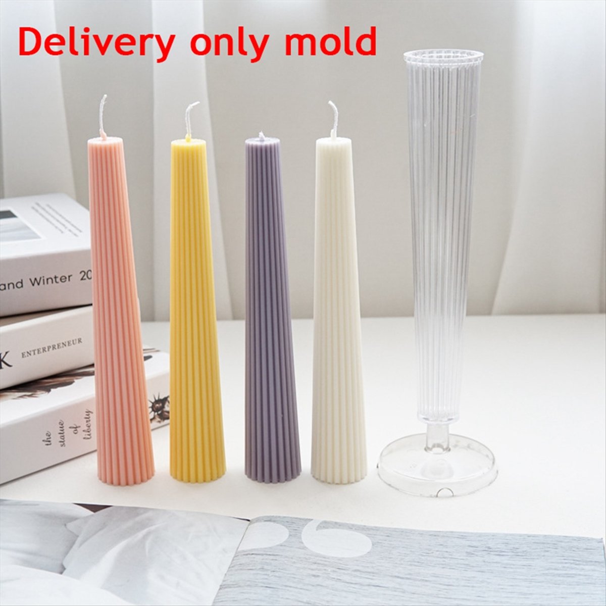 *ABAB Striped Long Pole Column - مراجعة Candle Making Kit وسعره