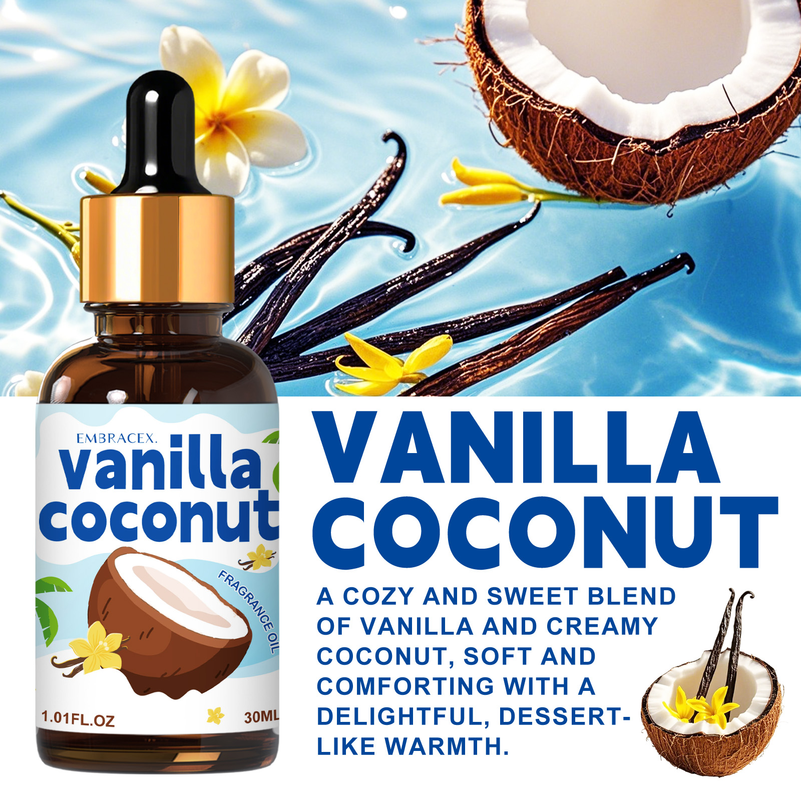 30ml Vanilla Coconut Essential - مراجعة Candle Making Oils وسعره