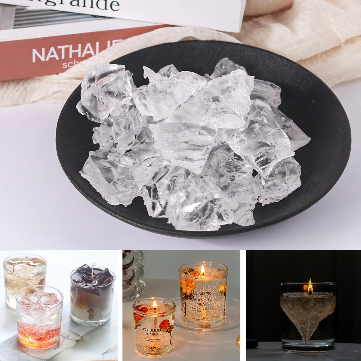 100G 7Colors Jelly Wax DIY Han - مراجعة Candle Making Material وسعره