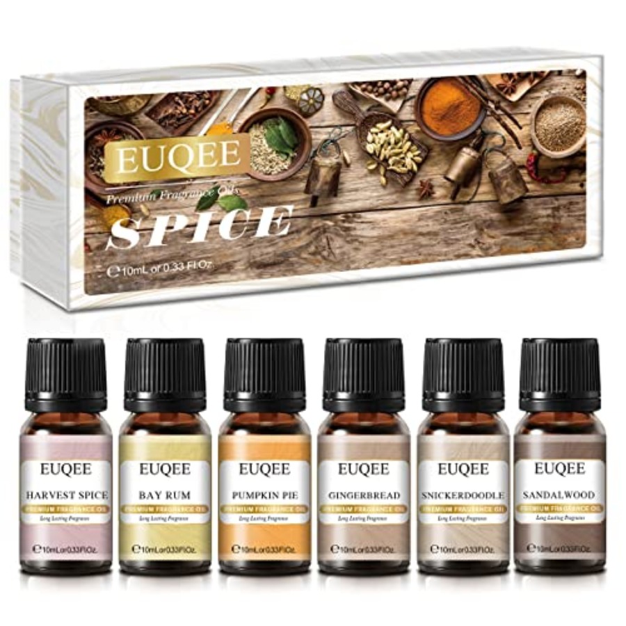 EUQEE 6PCS Spice Autumn Fragra - مراجعة Candle Making Oil Scents وسعره