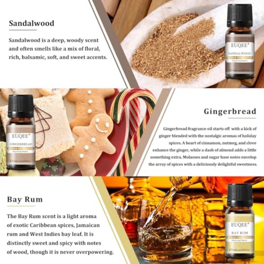EUQEE 6PCS Spice Autumn Fragra - مراجعة Candle Making Oil Scents وسعره