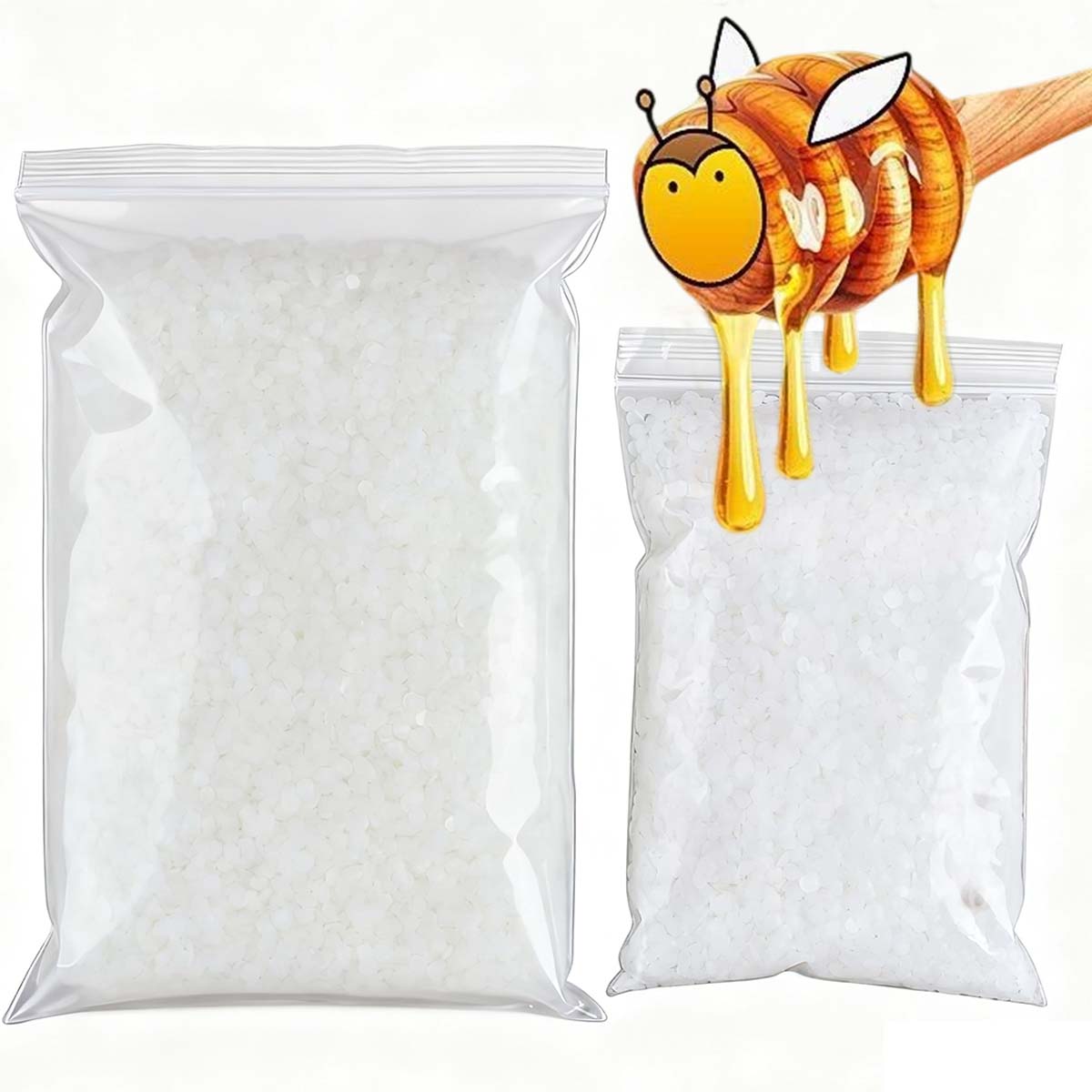 200g-1000g White Beeswax Pure  - مراجعة Candle Making Material وسعره