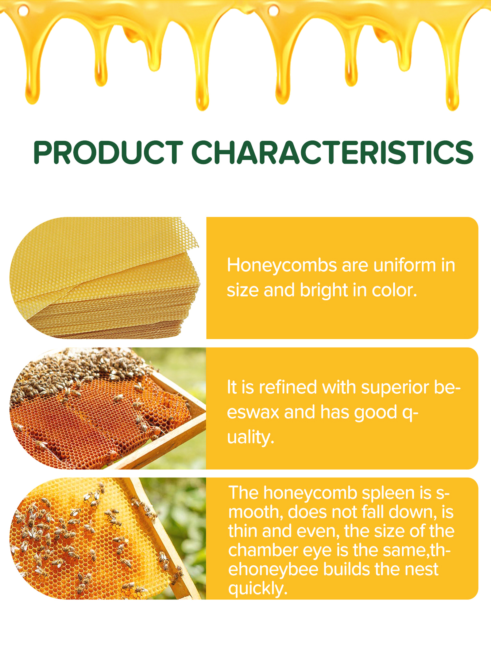 10Pcs Natural Honeycomb Bee Wa - مراجعة Candle Making Material وسعره