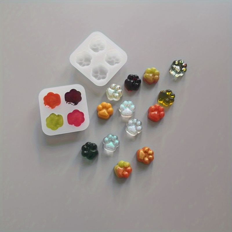 1Cat Paw Pattern Silicone Mold - مراجعة Candle Making Kit وسعره