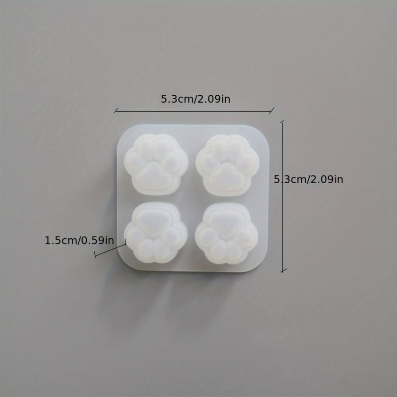 1Cat Paw Pattern Silicone Mold - مراجعة Candle Making Kit وسعره