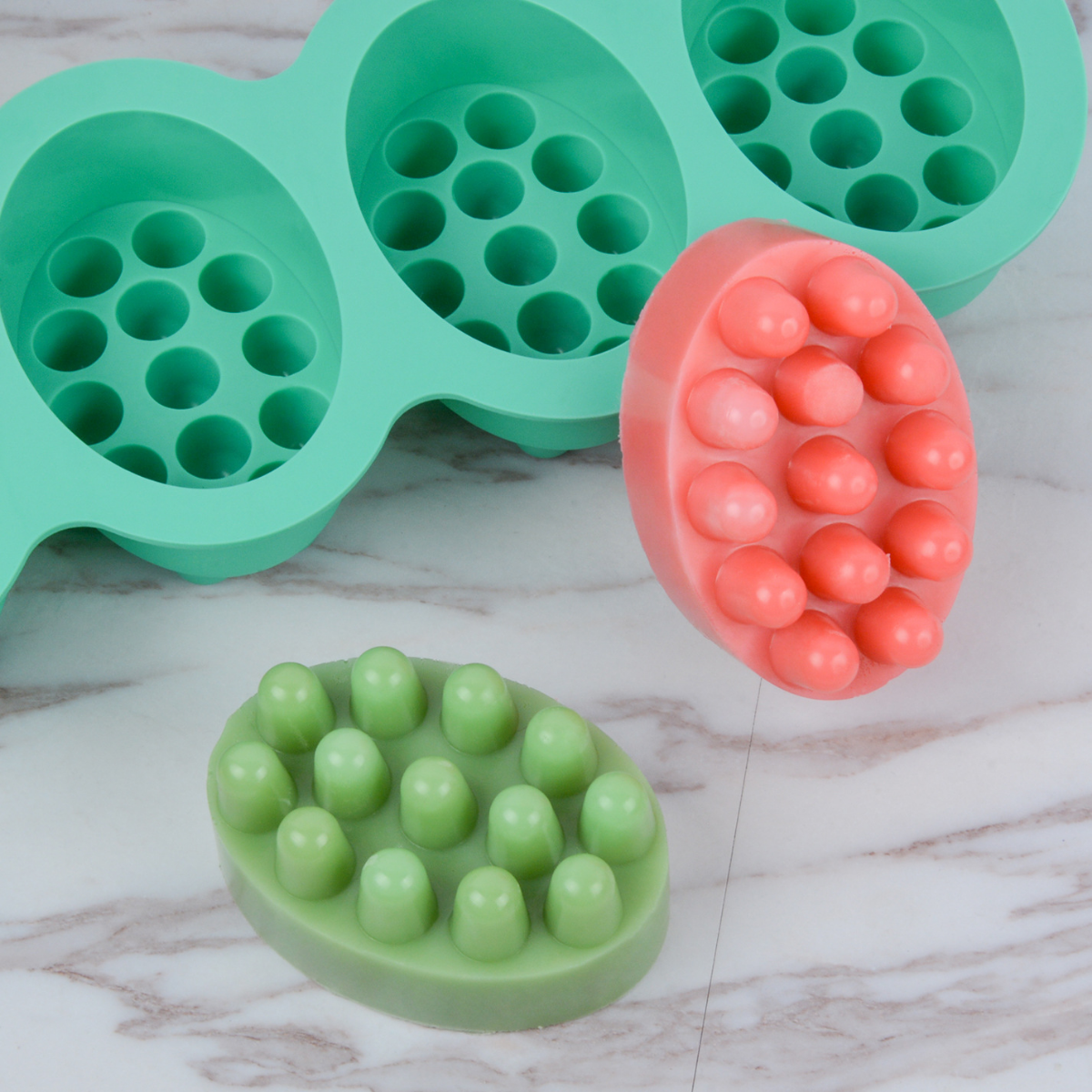 4 Hole Oval Massage Soap Silic - مراجعة Candle Making Business وسعره