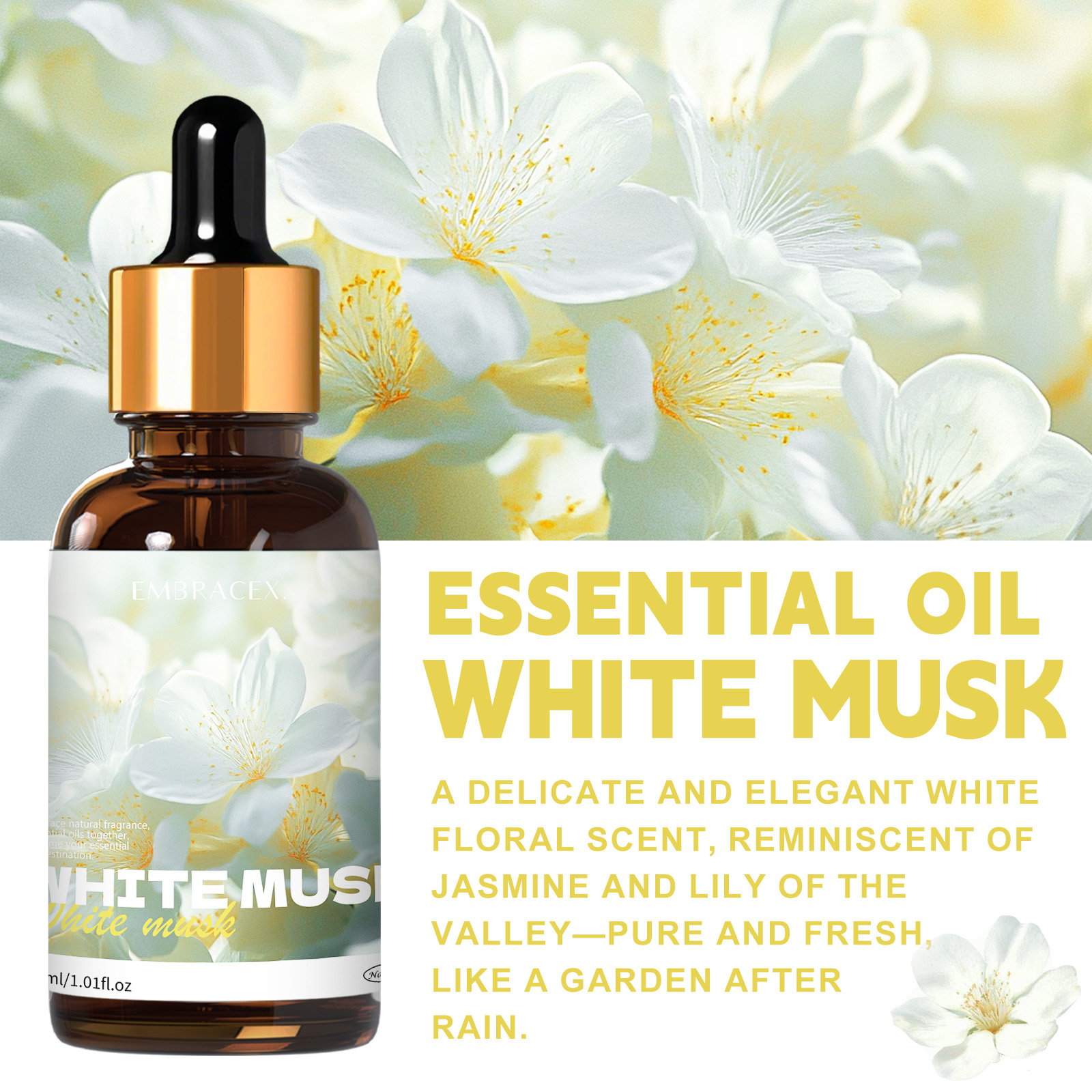 30ml White Musk Essential Oil  - مراجعة Candle Making Fragrance Oils وسعره
