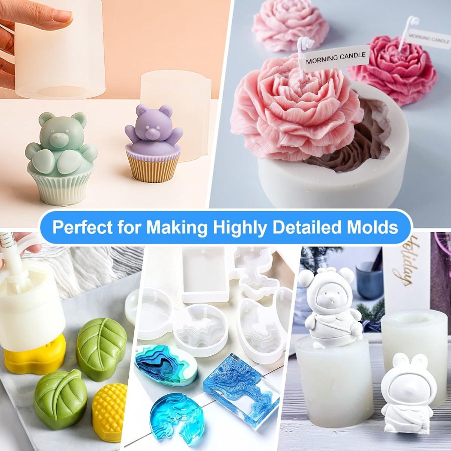 Silicone Mold Making Kit, 38.8 - مراجعة Candle Making Kit وسعره