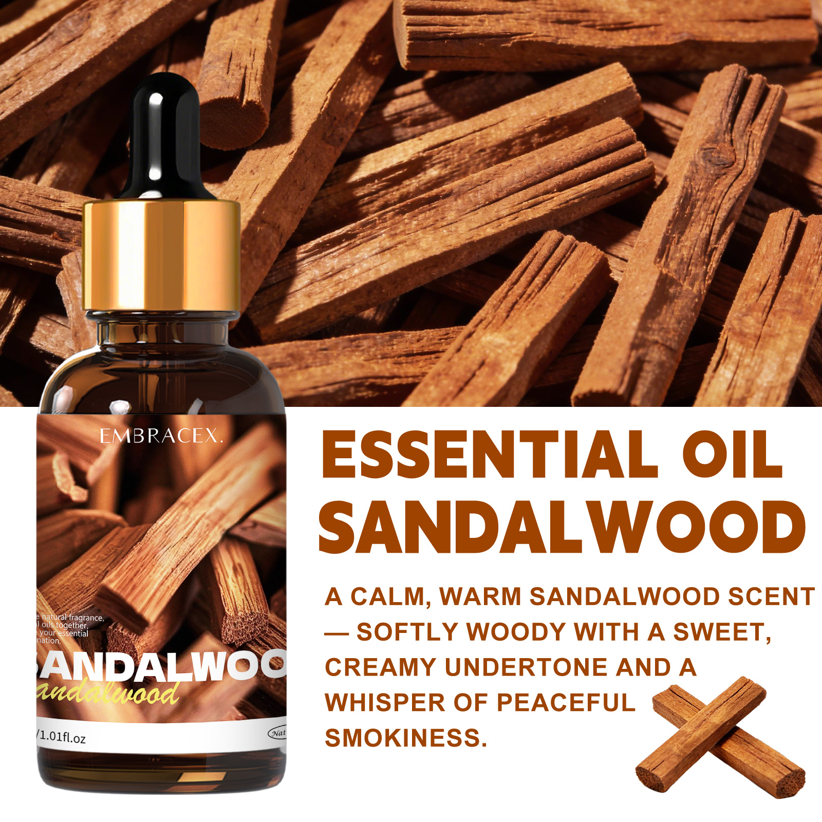 30ml Sandalwood Natural Plant  - مراجعة Candle Making Oil Scents وسعره