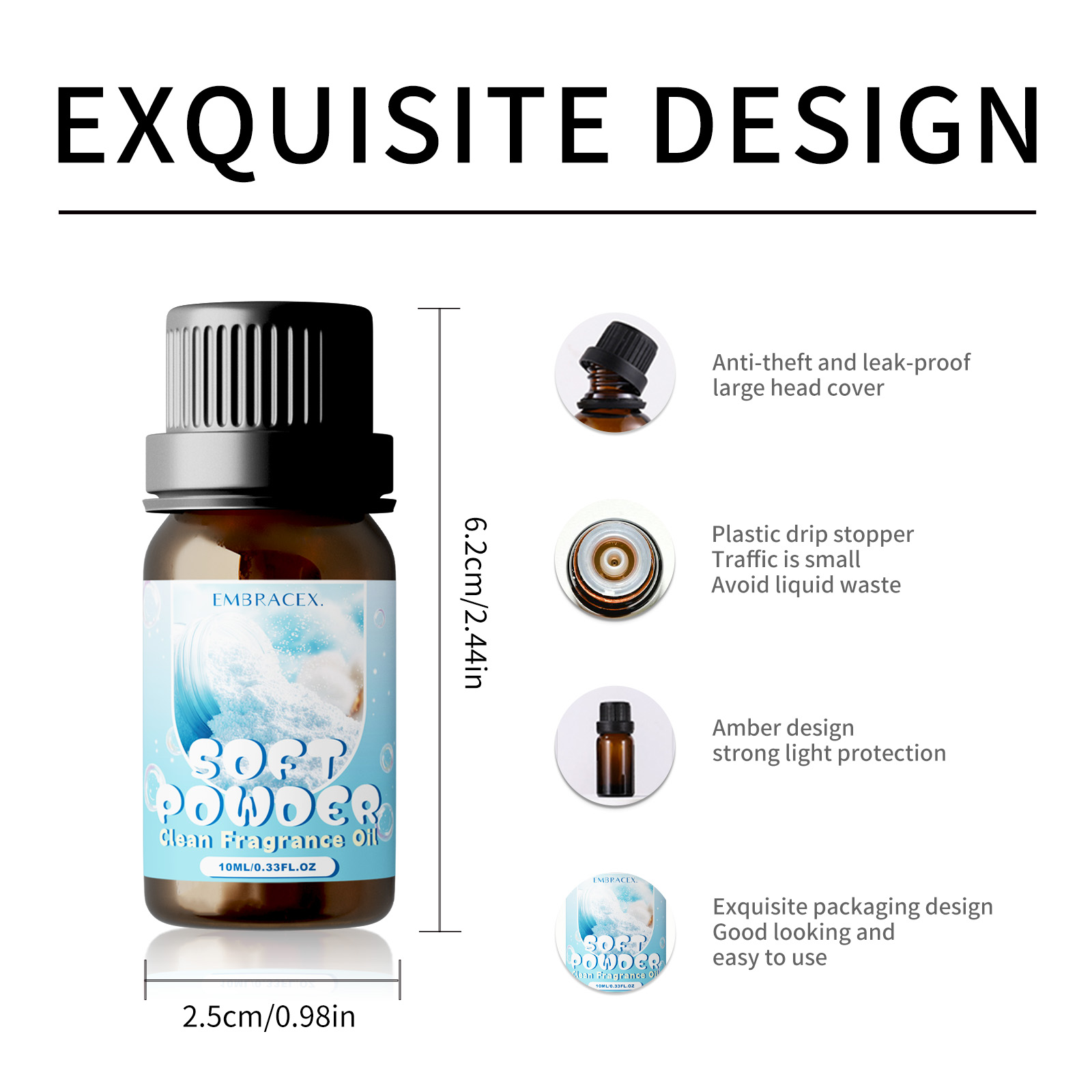 10ml Soft Powder Essential Oil - مراجعة Candle Making Oils وسعره