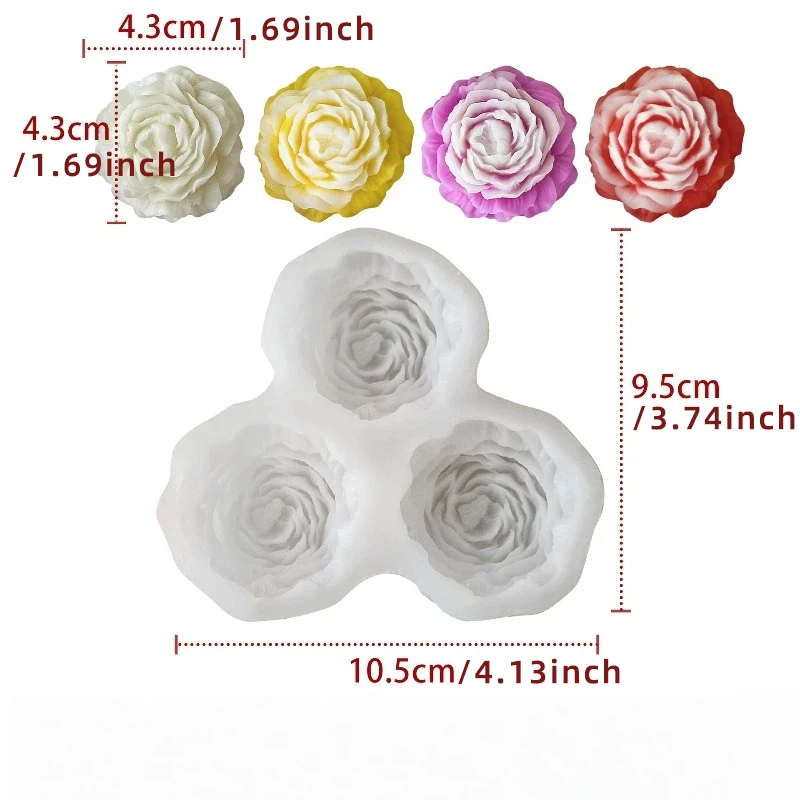 Peony Flower Candle Silicone M - مراجعة Candle Making Business وسعره