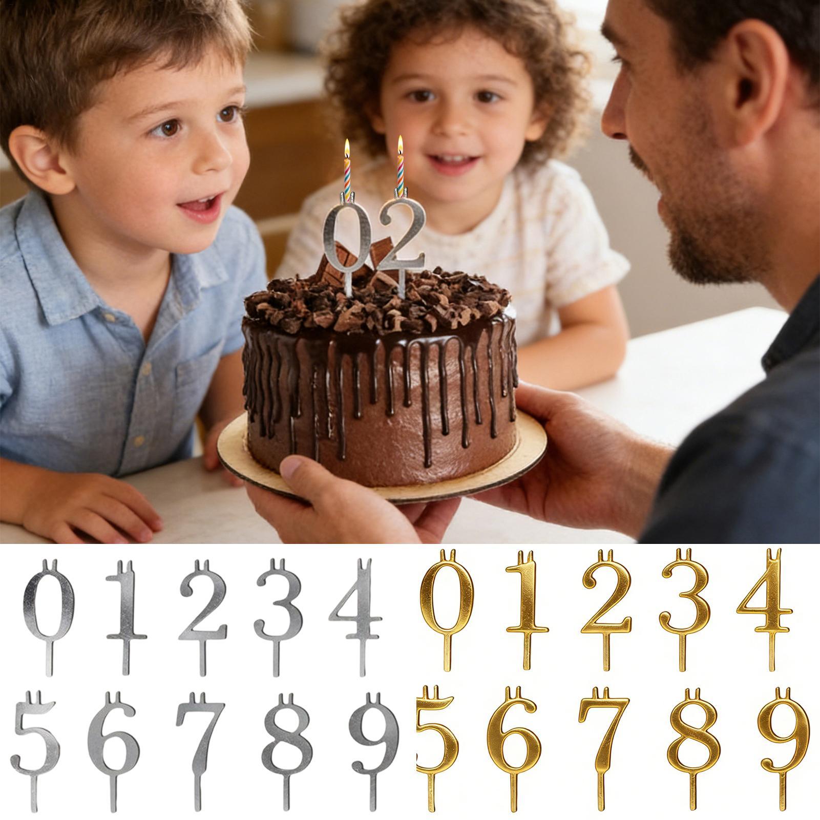 10pcs 0-9 Number Cake Toppers  - مراجعة Candle Making Business وسعره